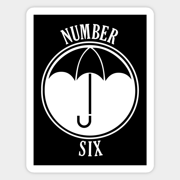 Umbrella Academy - Number Six Magnet by Dopamine Creative